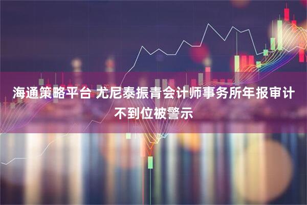 海通策略平台 尤尼泰振青会计师事务所年报审计不到位被警示